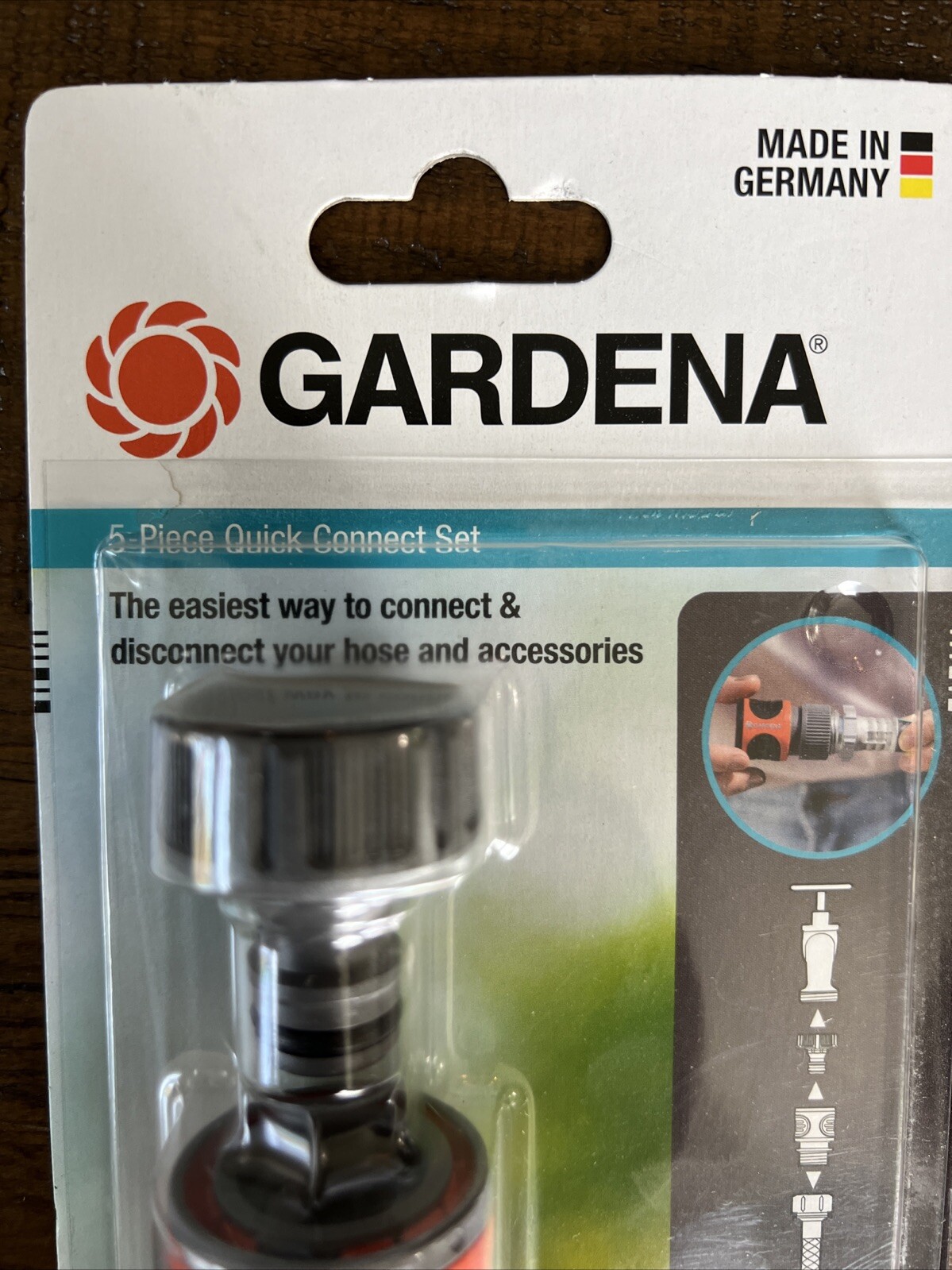 GARDENA 5 Piece Quick Connector Starter Set For any 5/8″ or 1/2″ 18270-81