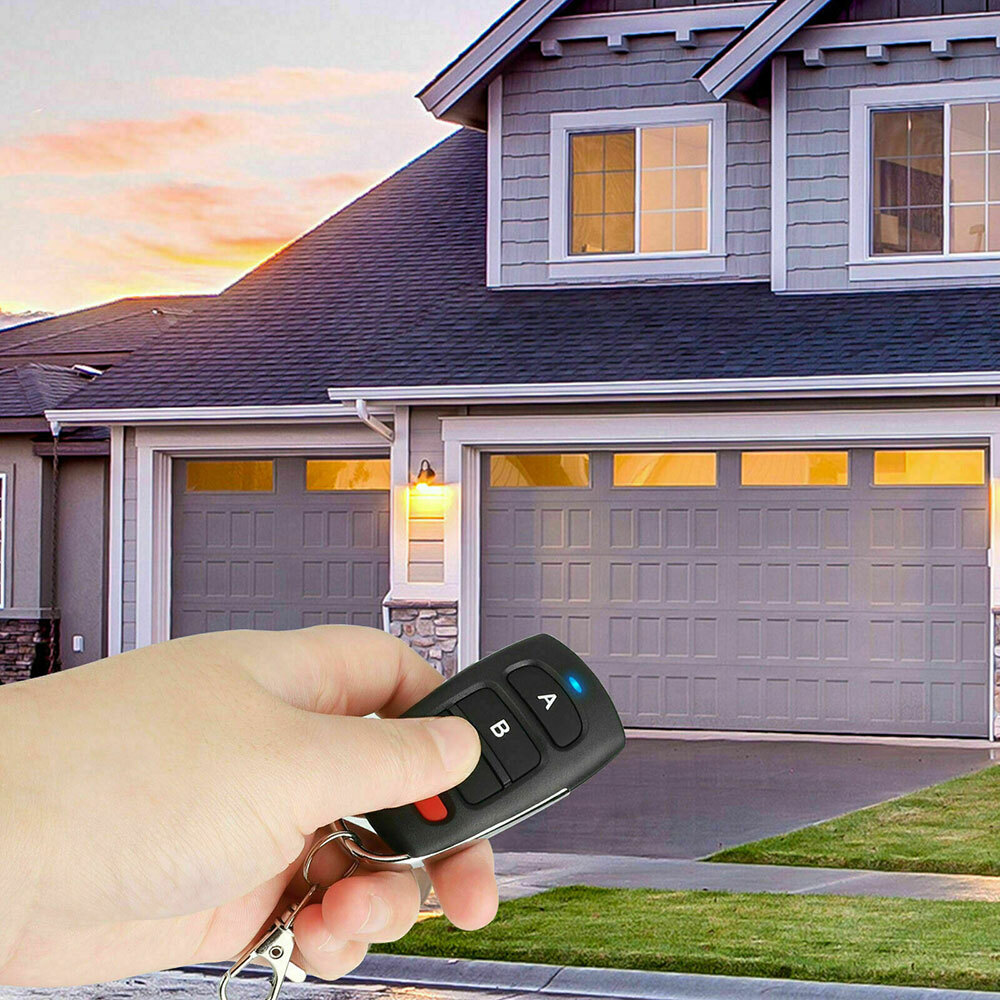 4PC Universal 433mhz Electric Garage Door Cloning Remote Control Key Fob Opener-