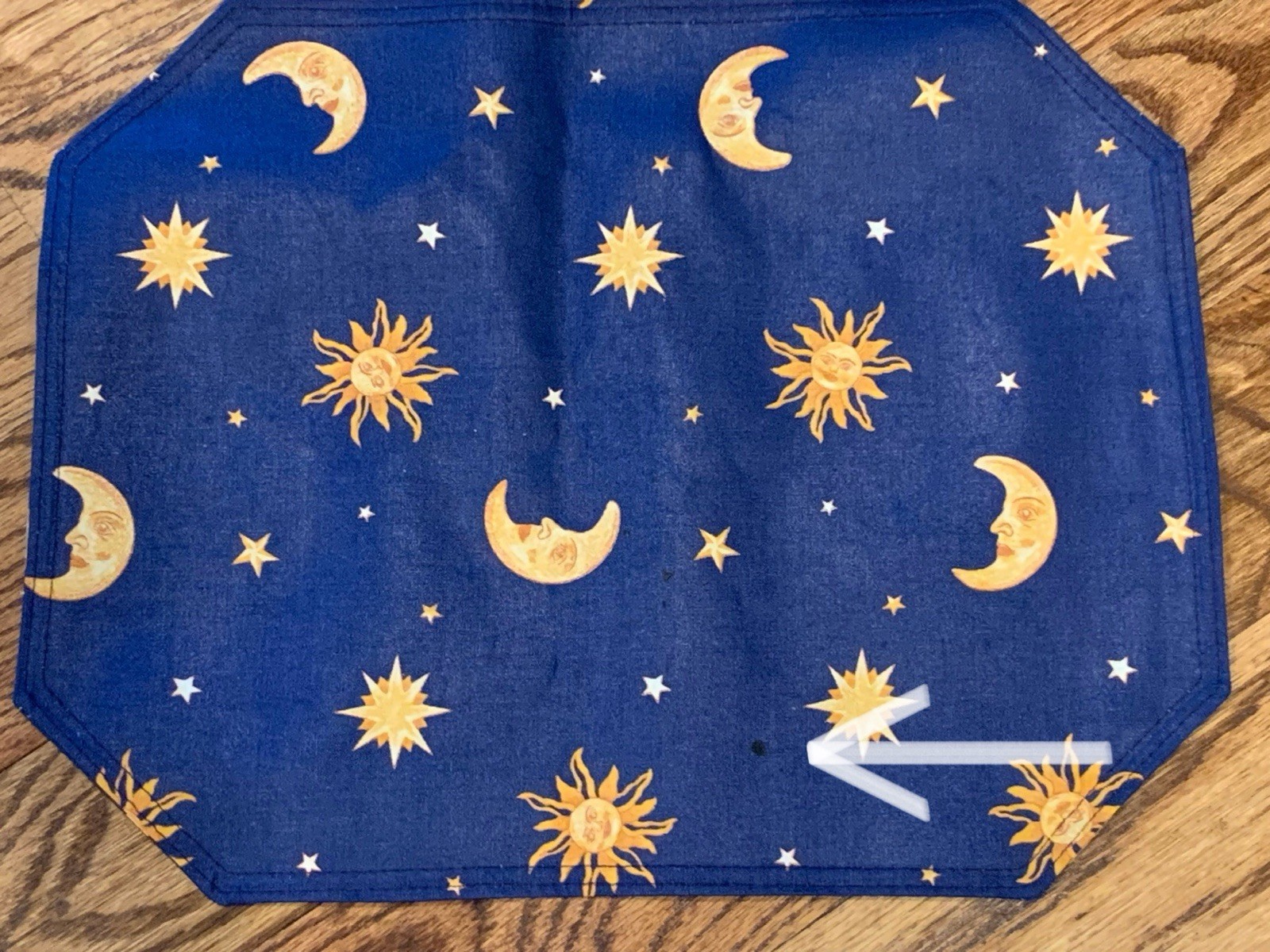 Vintage Celestial Cloth Placemats 17”x 13” New With Tags Set Of 5 Sun Moon Stars