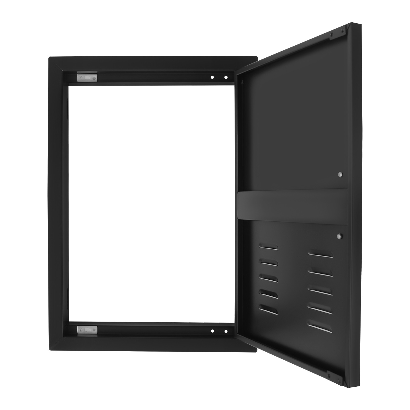 BBQ Access Door Black, Kitchen Doors, Flush Mount Single Vertical Door for BBQ