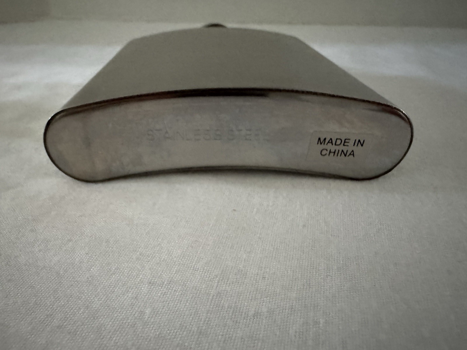 Classic Stainless Steel Flask w/Attached Screw On Lid