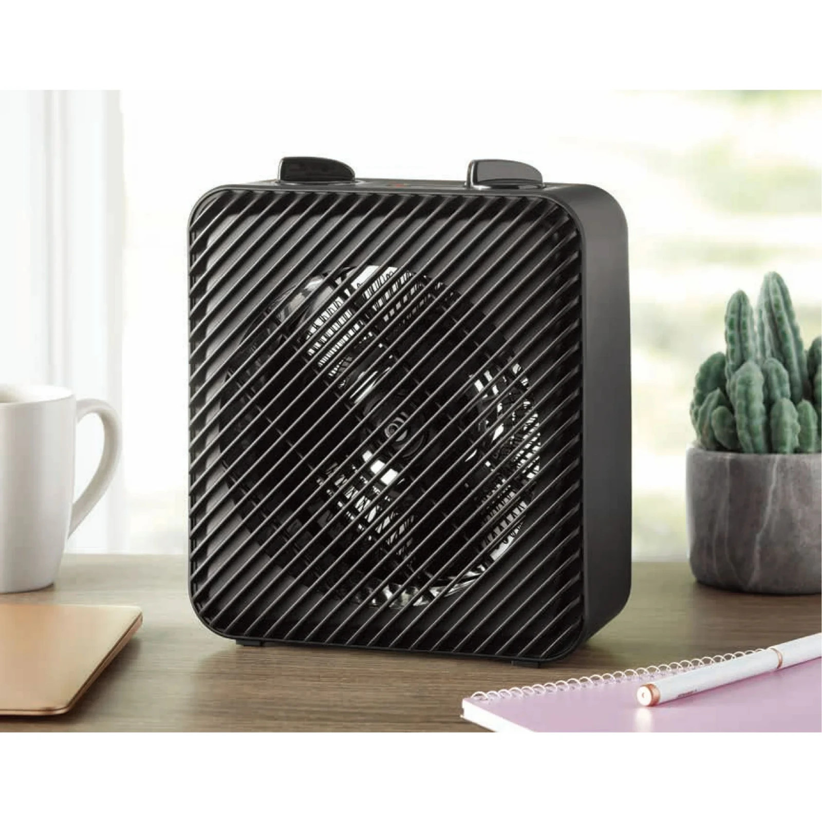 Pelonis 1500W 3-Speed Electric Fan-Forced Space Heater Black PSH08F1ABB OPEN BOX