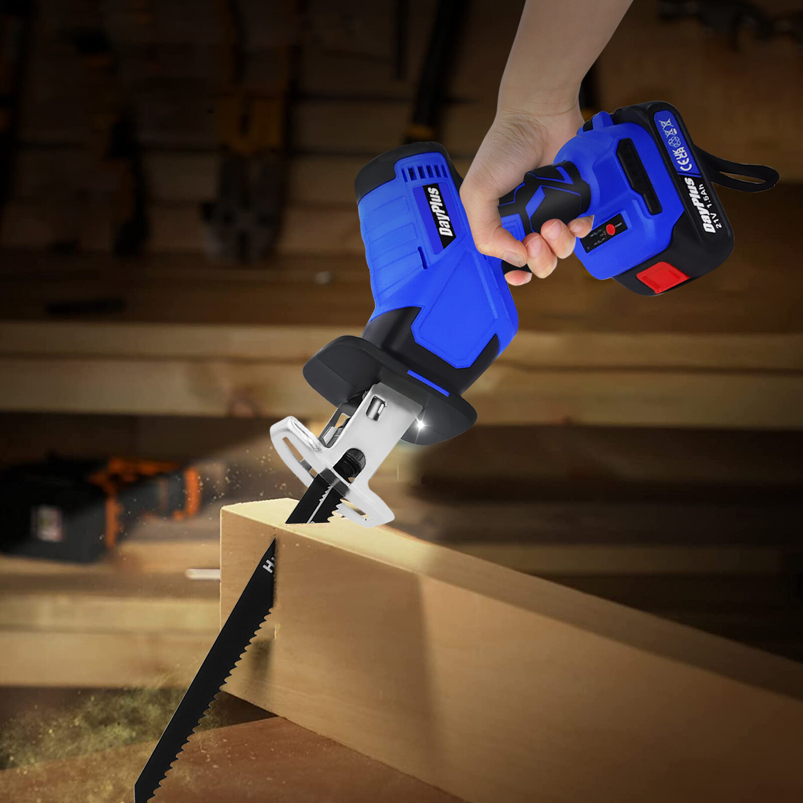 Brushless Reciprocating Saw Electric Saw Variable Speed Metal Wood Cutting Tool