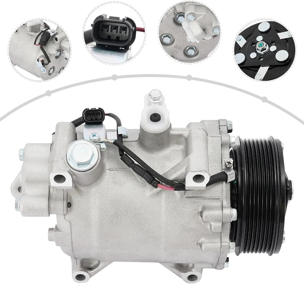A/C Compressor with Clutch for Honda CR-V 2.4L 2007-2015/Acura ILX 2.4L 2013
