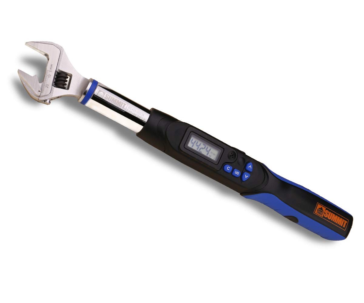 Torquímetro Digital Acero 2.21-44.24 ft-lbs Ajustable 5-26mm Llave Dinamometrica