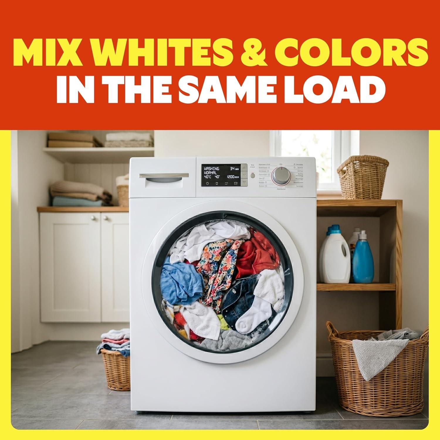 Shout Color Catcher Sheets for Laundry, Allow Mixed Washes, Prevent Color Run…