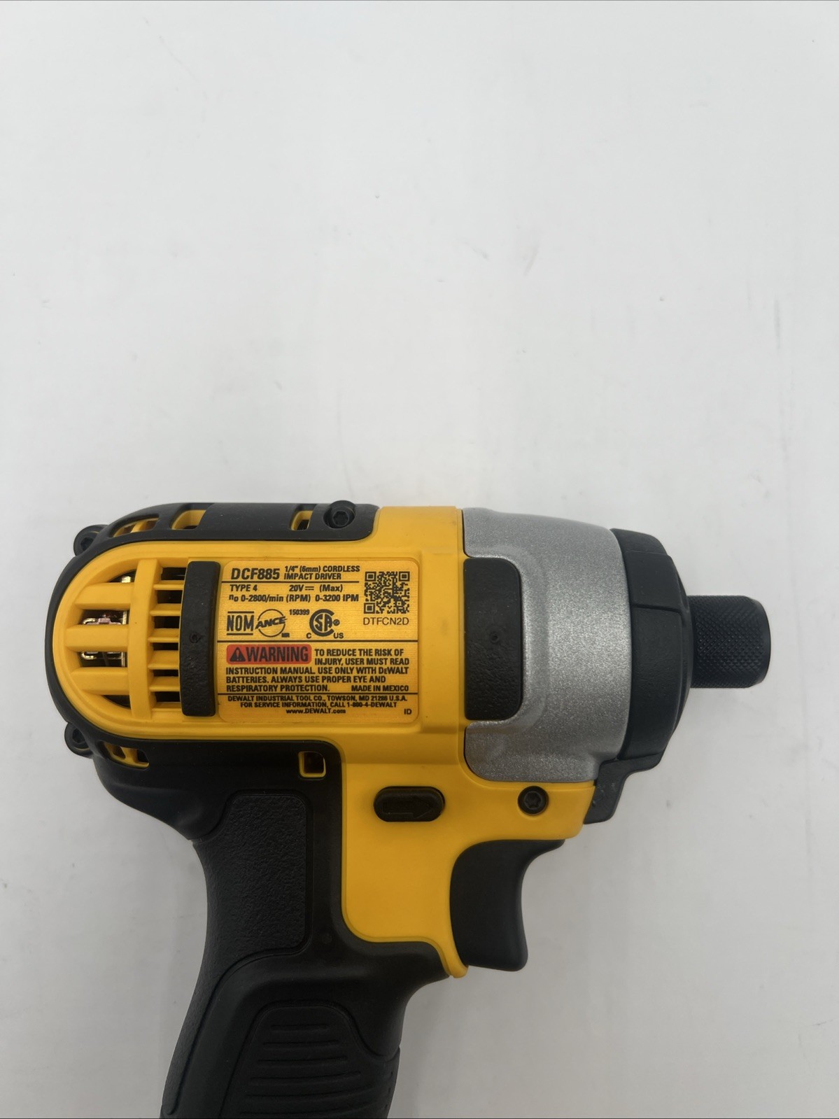 DEWALT DCF885 20V 1/4” Impact Driver w/ 2ah Battery