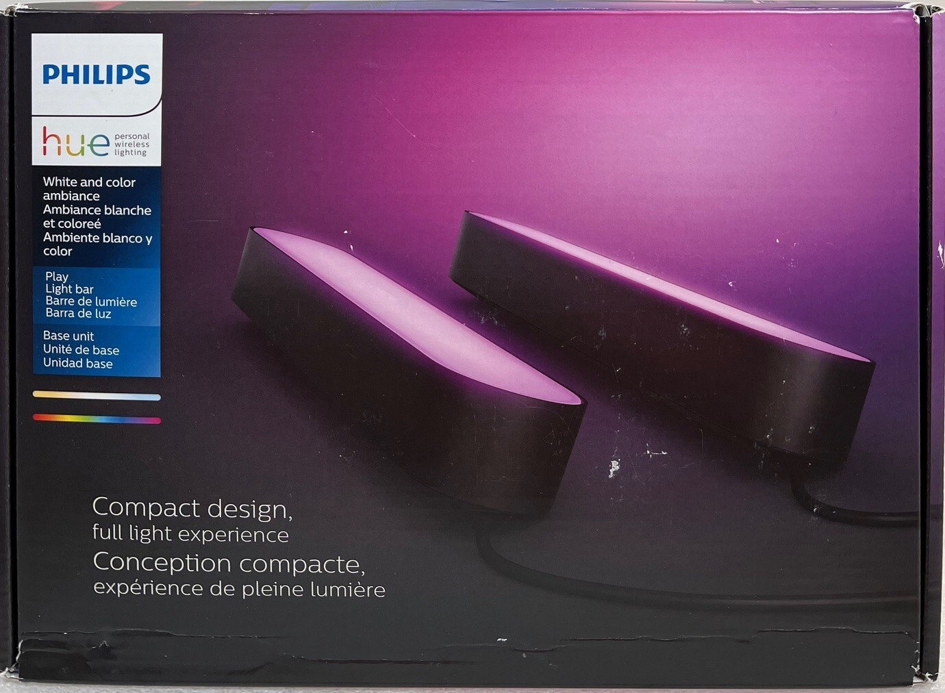 Philips Hue Play White & Color Ambiance LED Light – Black (2-Pack)