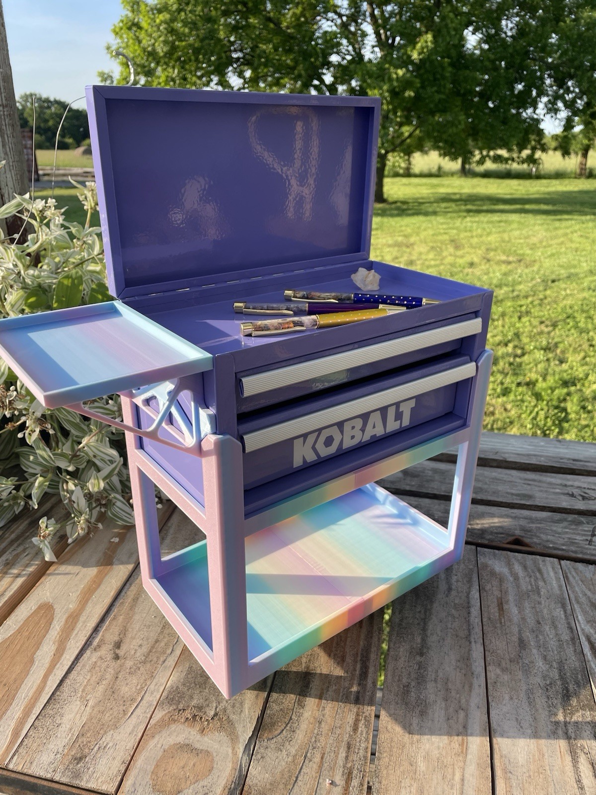 Kobalt Mini Toolbox Cart & Side Tray Custom Base Mini Tool Cart only NO TOOLBOX