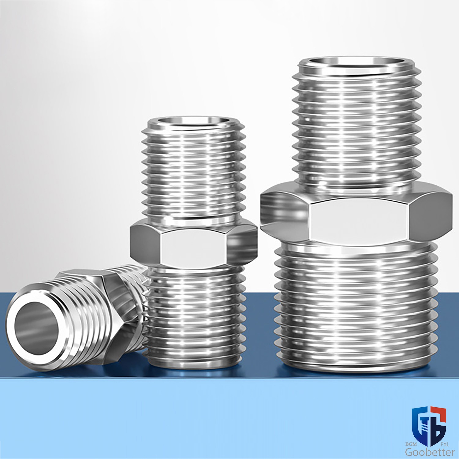 Straight BSPP NPT G M Male to Male Nipples, Equal/Reducer Male Full Range Nipple