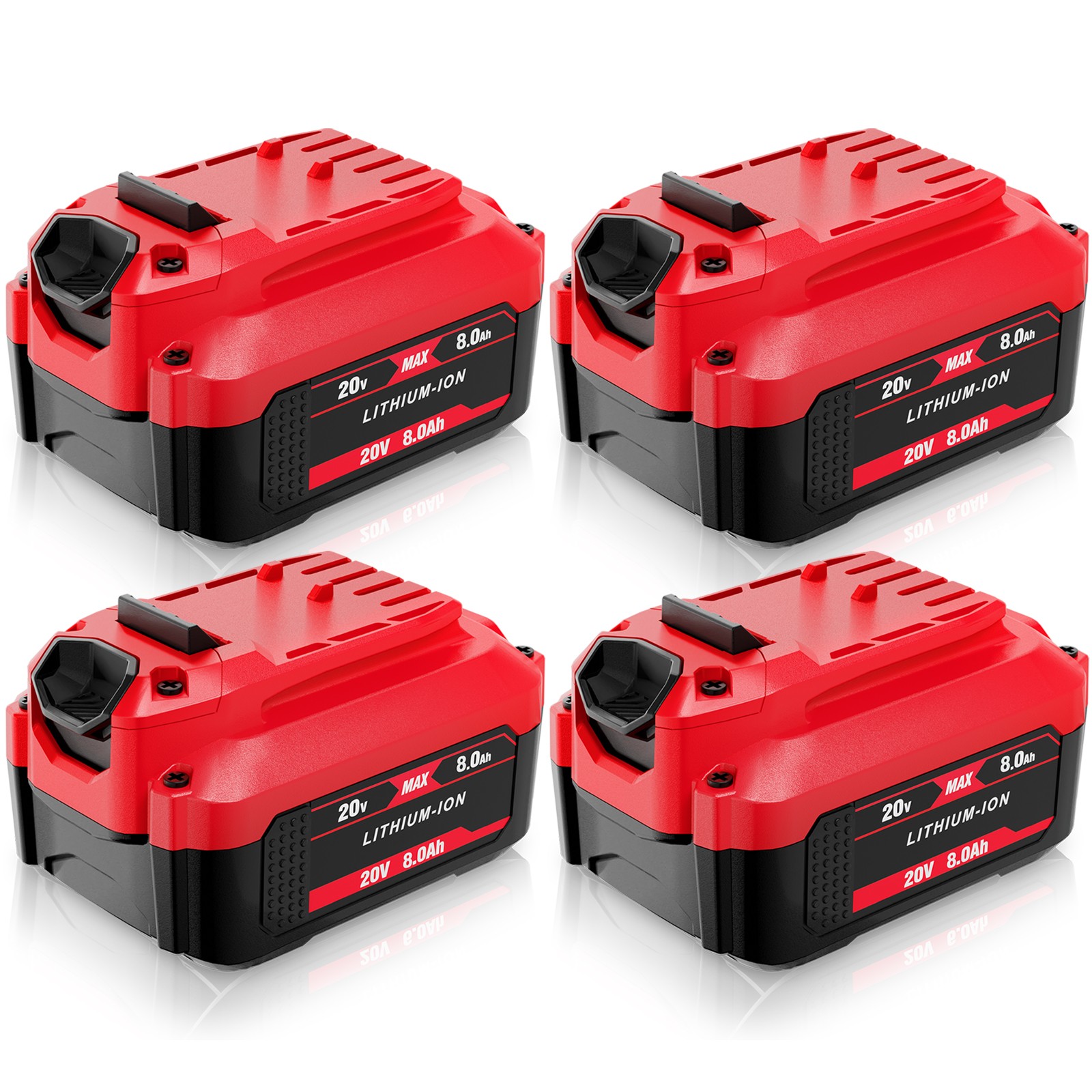 Pack For Craftsman V20 MAX 20 Volt 8.0Ah Lithium Battery CMCB204 CMCB202 CMCB201