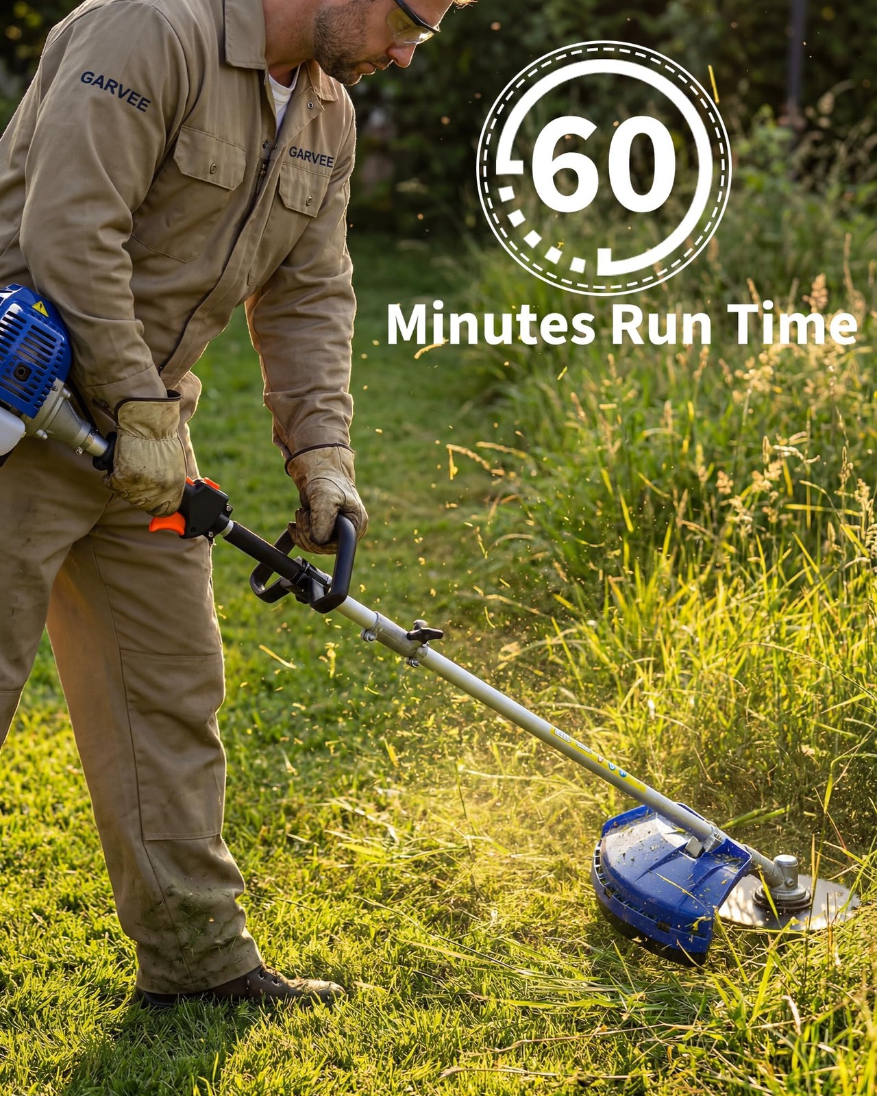 52CC Weed Wacker Lawn Eater Edger Grass 3-in-1 String Trimmer Cutter Mower Yard