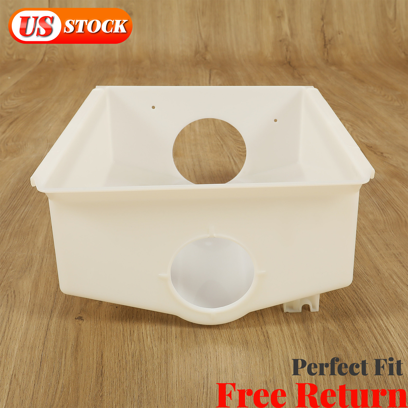 WPW10670845 Refrigerator Ice Bucket Container Whirlpool Refrigerator White New