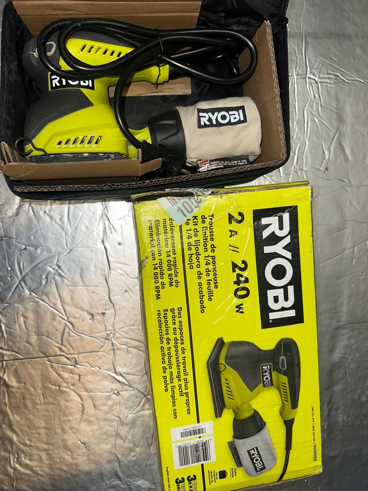 Ryobi S652DGK 2amp 1/4″ Sheet Finish Sander