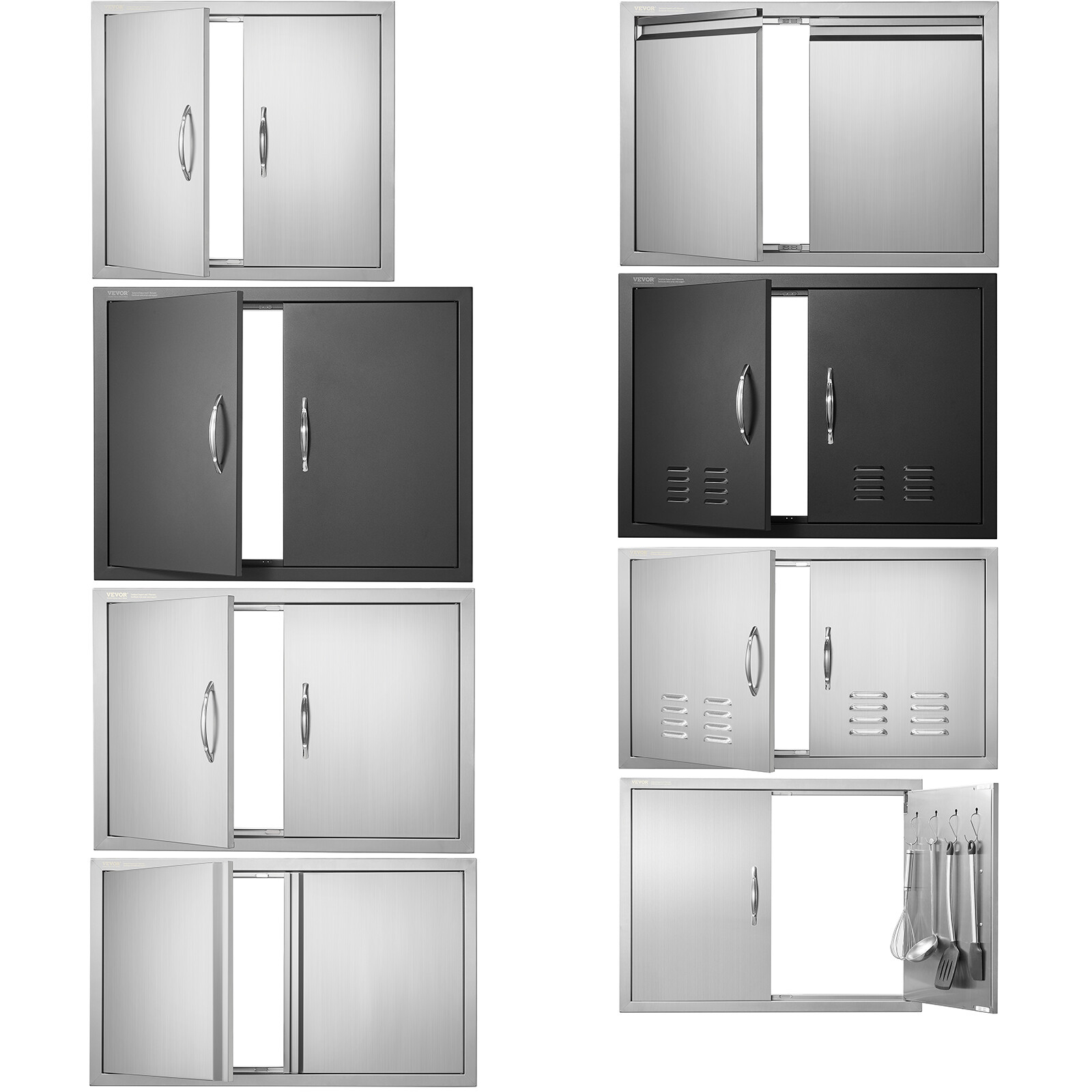 VEVOR 25 Styles BBQ Access Door BBQ Island Outdoor Kitchen Door Stainless Steel