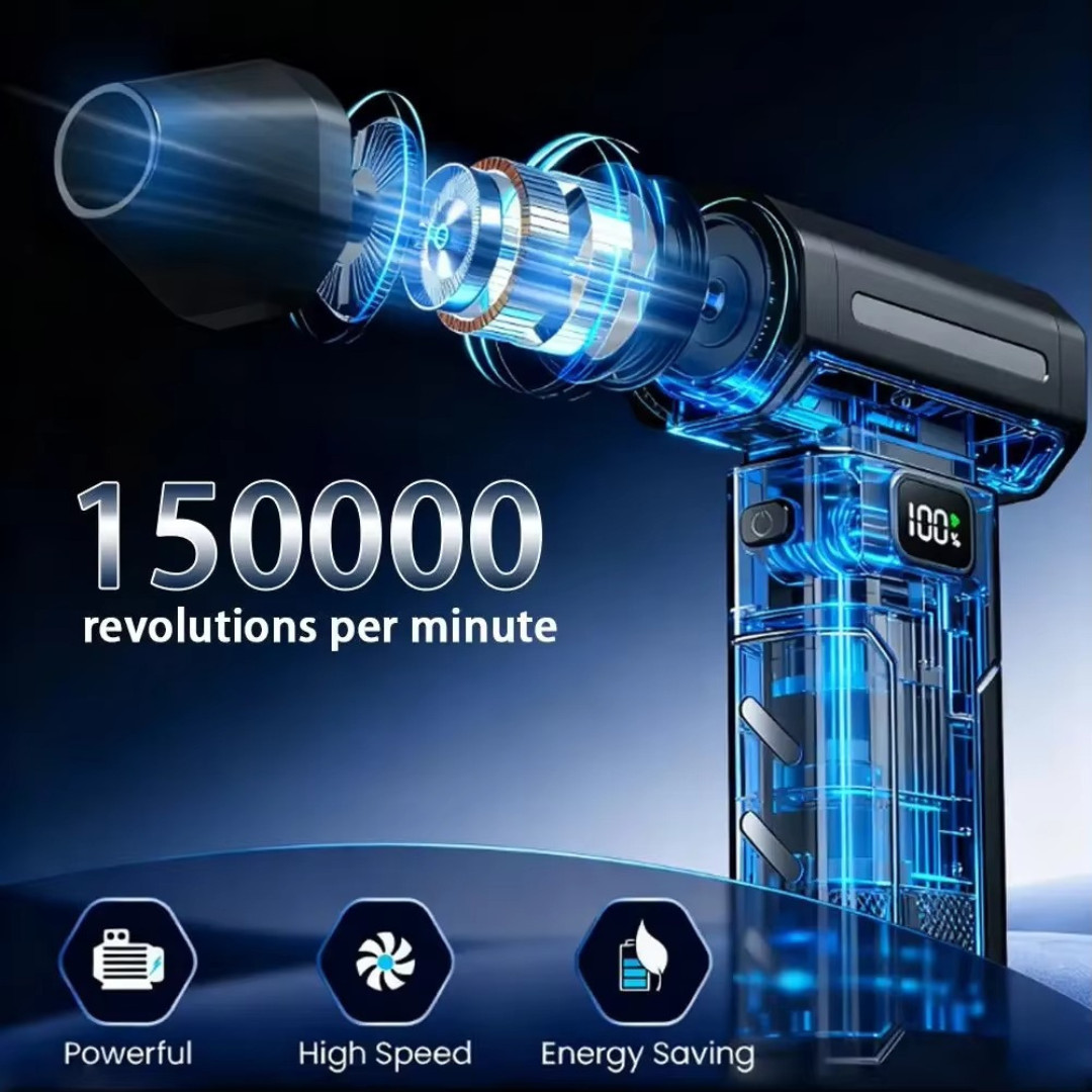 X8 Brushless Turbo Jet Fan 150000RPM Powerful Electric Air Blower Dust Cleaner