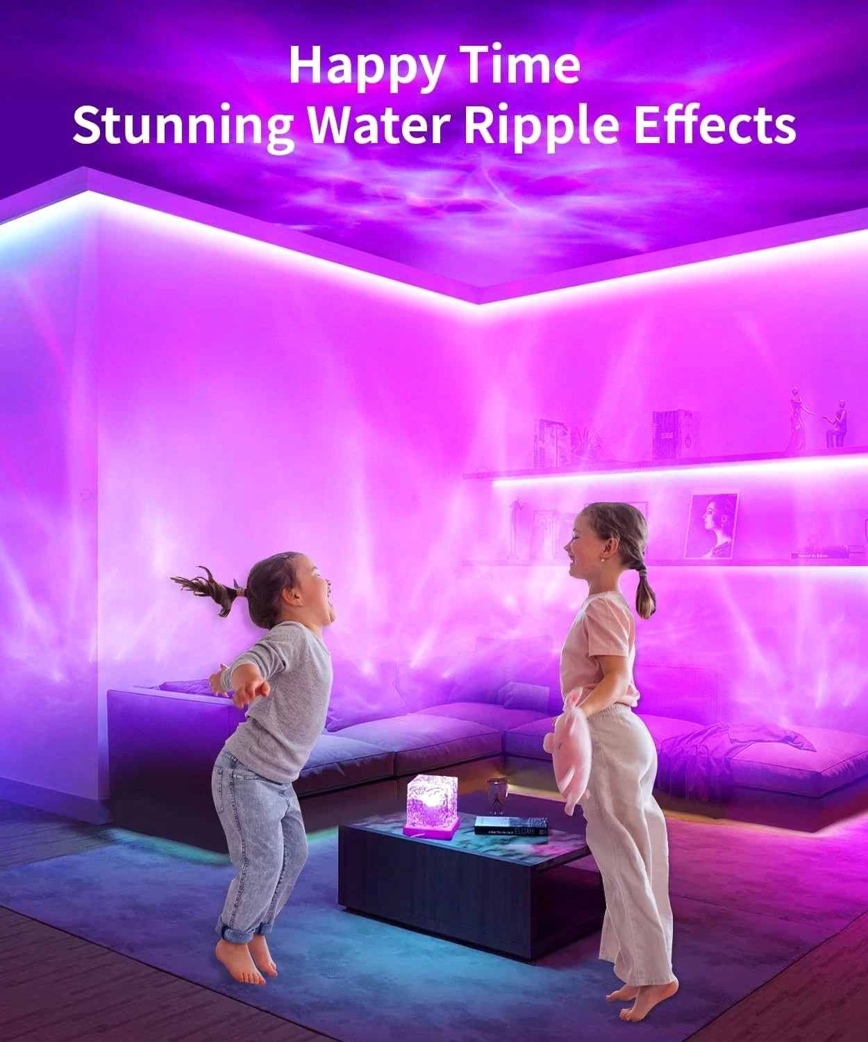 Northern Lights Projector Galaxy Lamp 16 Color LED Mood Light Remote Ocean Wave