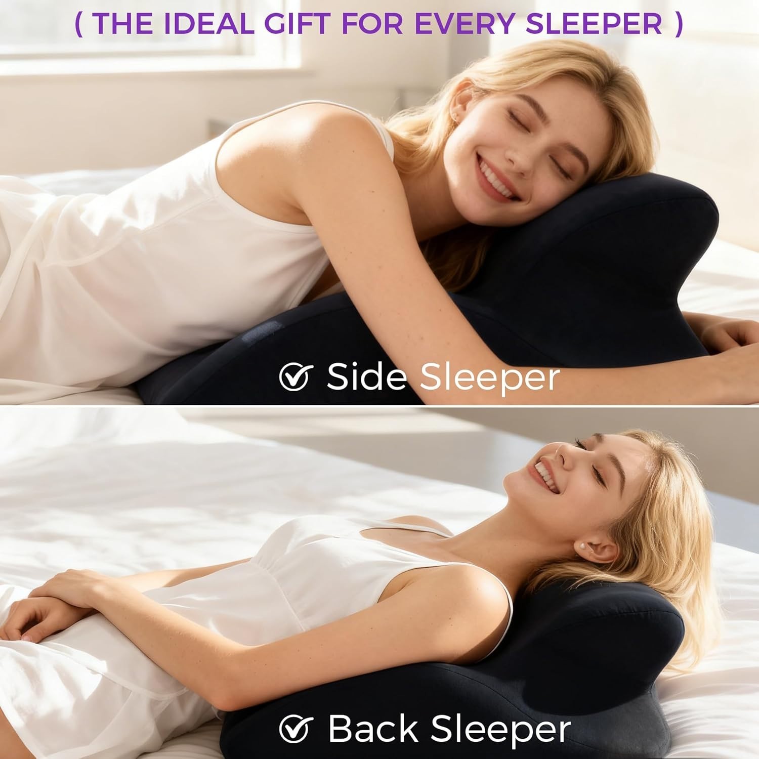 Sweet Spot Pillow, Chiro Monk Pillows for Couples, 27Â° Angle Perfect Positio…