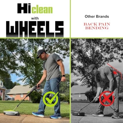 Electric Pressure Washer Surface Cleaner 12 Inch 3200 PSI With Wheels For