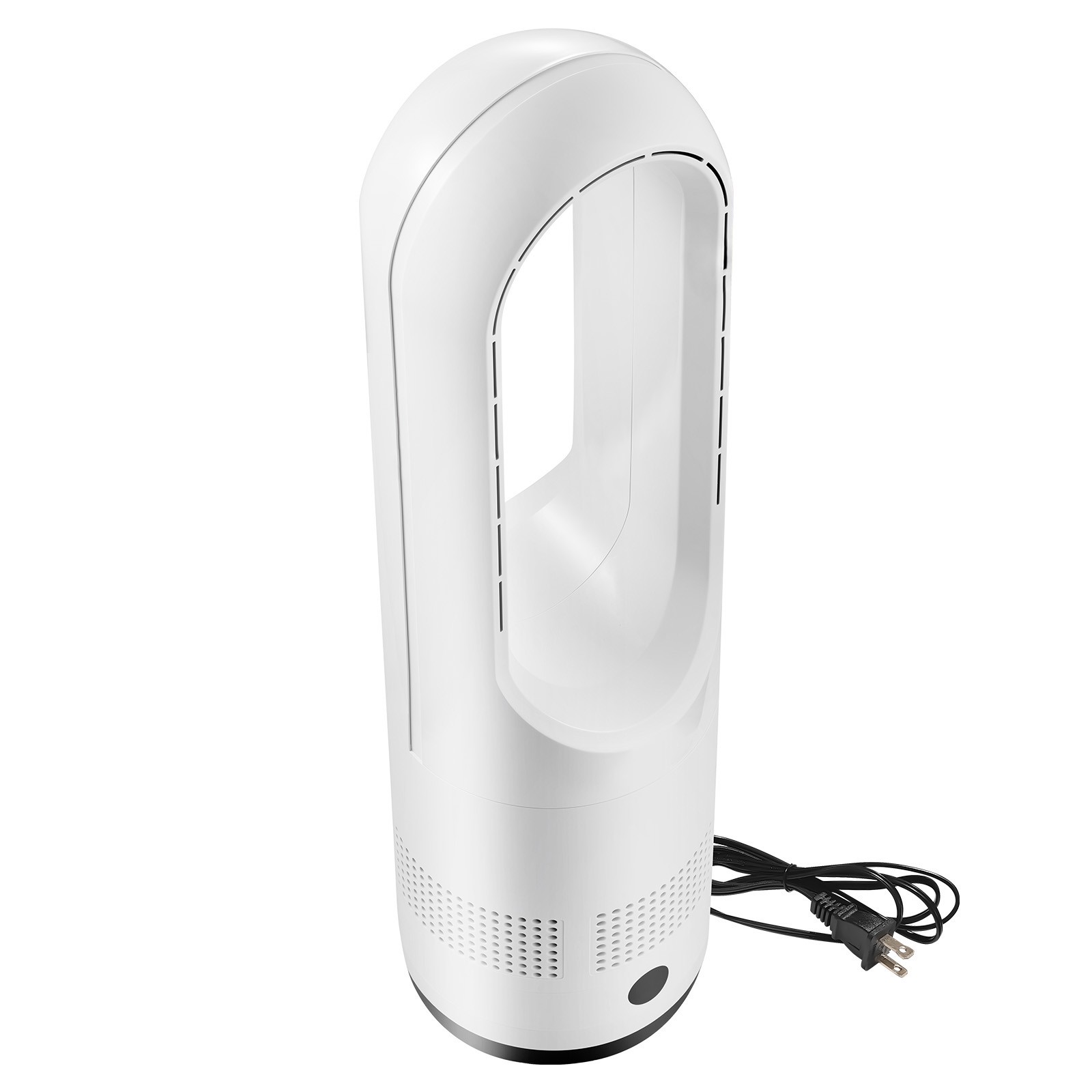 Uimoso Bladeless Tower Fan with Remote, 80° Oscillation, 8 Speeds, White
