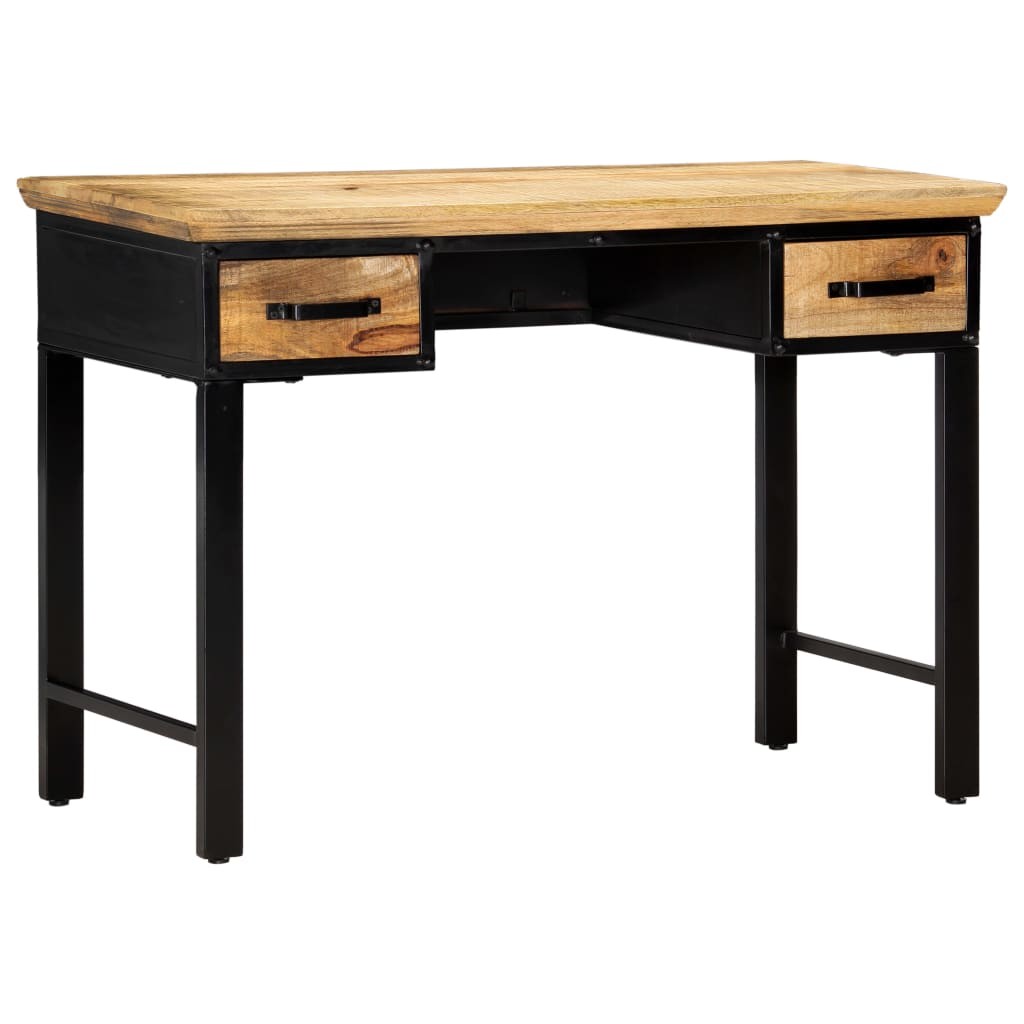 Writing Table Computer Desk Home Office Study Table Solid Mango Wood vidaXL