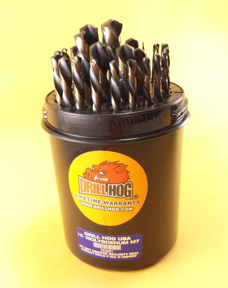 29 Pc Left Hand Drill Bits Drill Bit Set Handed Drill Hog® Lifetime Warranty
