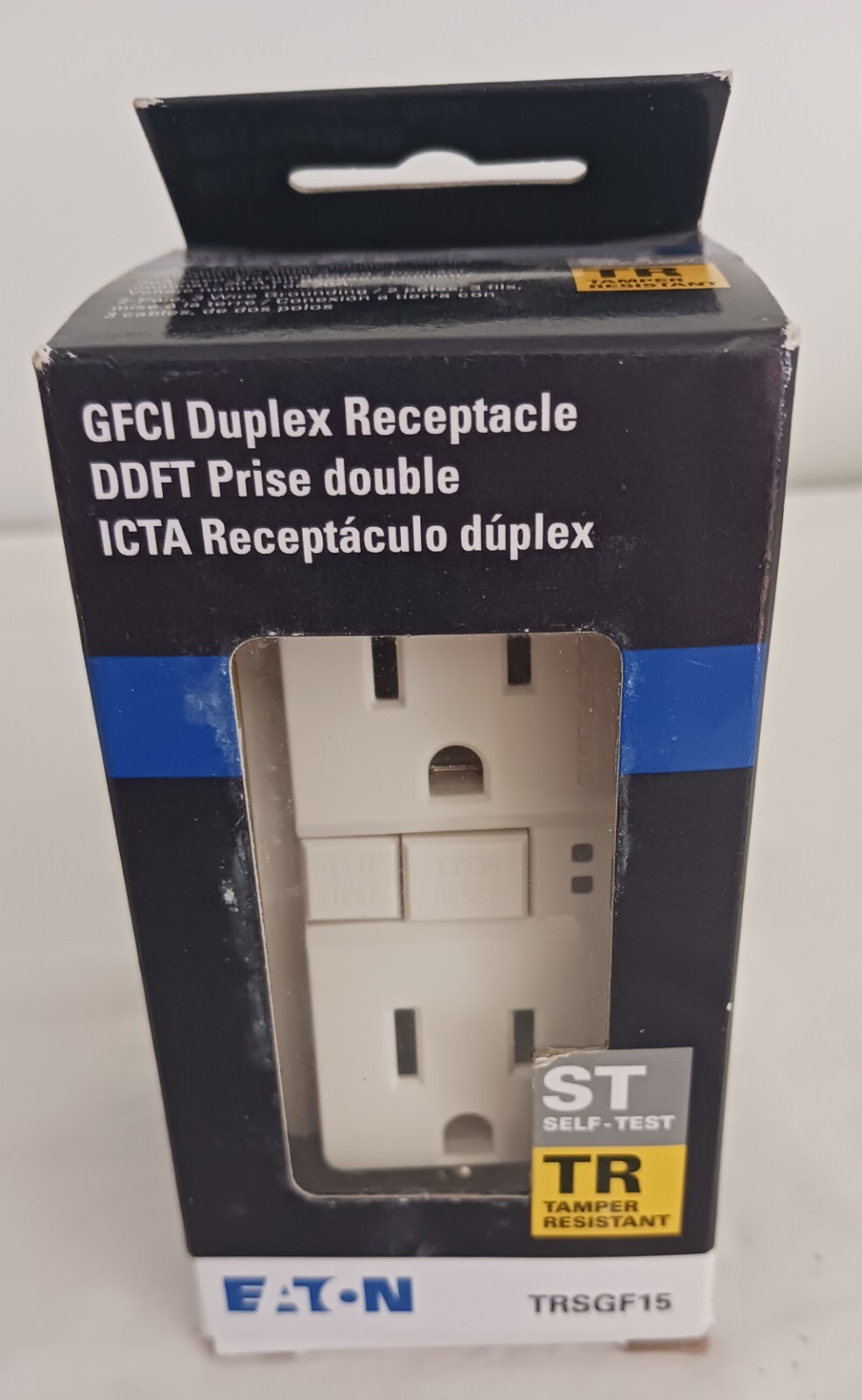 Eaton GFCI Receptacle 15A TRSGF15LA. Lt Almond. (Lot of 6) NEW, Free Shipping