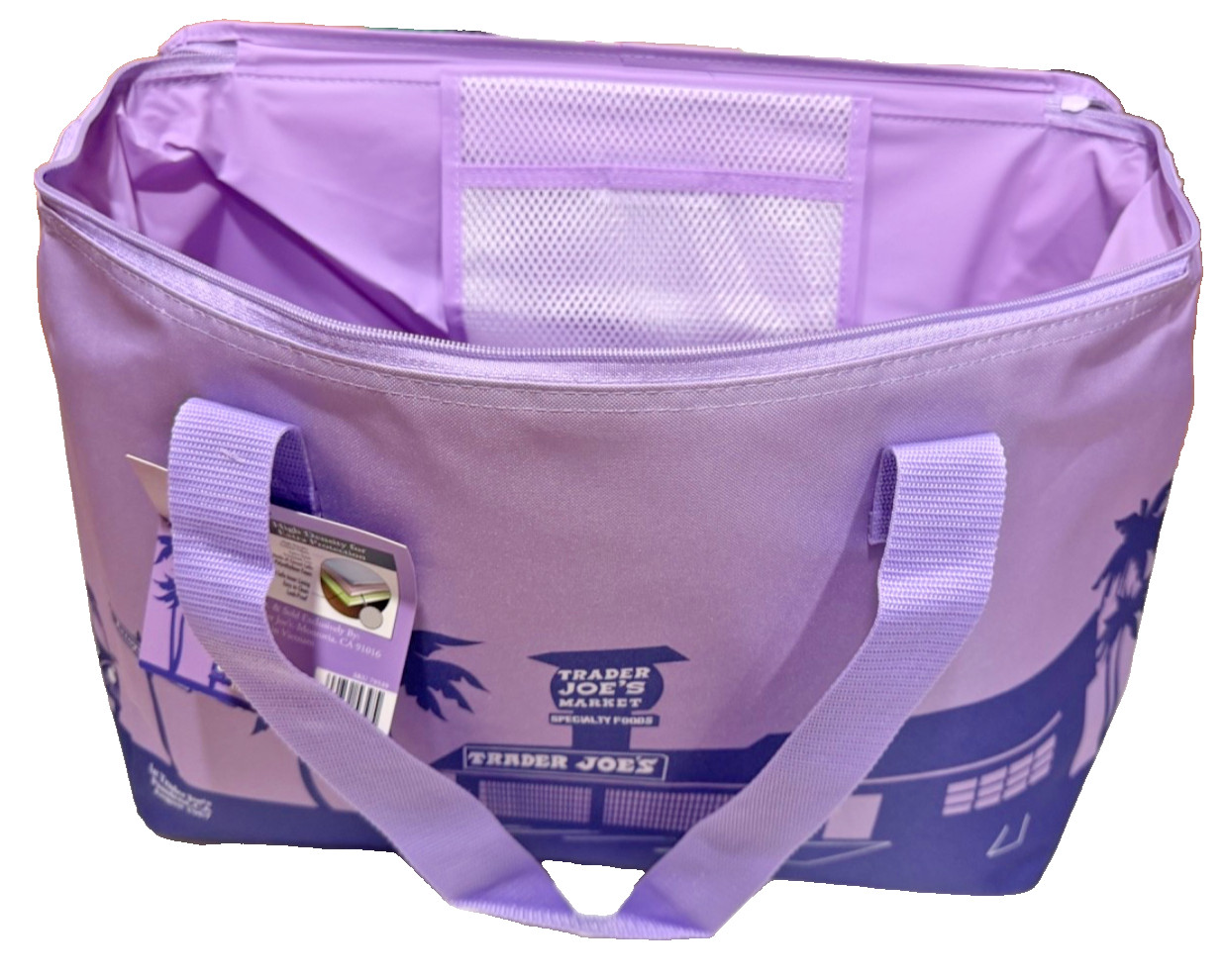 ⚡️ Trader Joe’s Green Tote Insulated Freezer Cooler Bag NEW FREE SHIP ❤️
