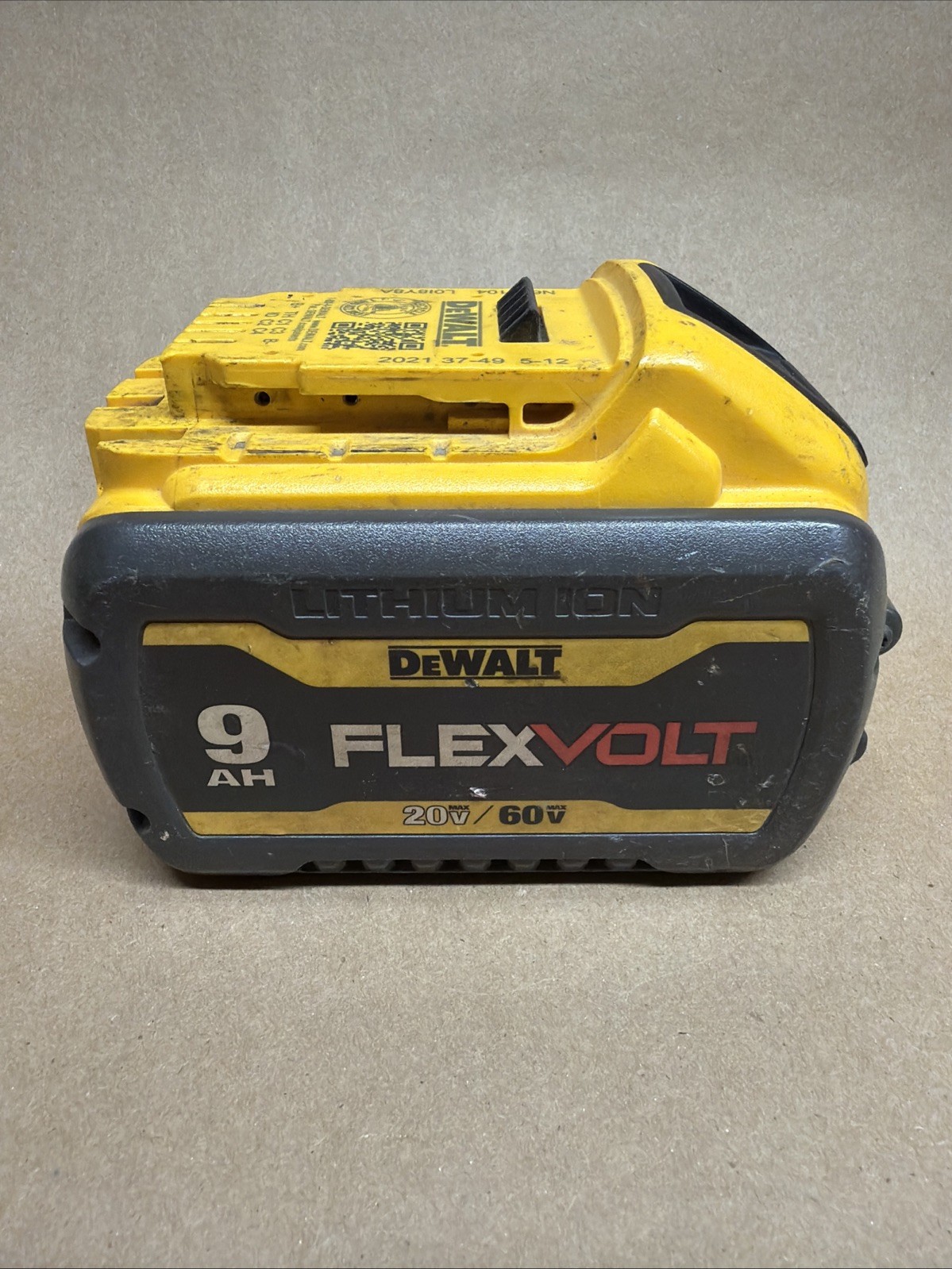 DeWalt 9ah Flexvolt Battery 2 Lights! Ran A Tool! DCB609 20/60v OEM 9 Ah