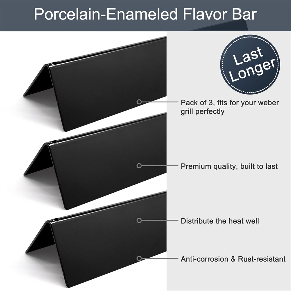 Grill Replacement Parts for Weber Spirit E210 Porcelain-Enameled Flavorizer Bars
