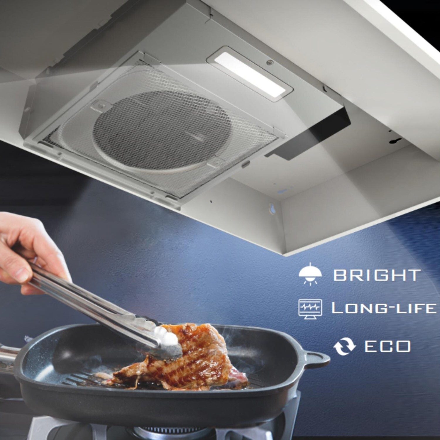 30in Kitchen Under Cabinet Range Hood 280CFM Convertible Stainless Steel LED New