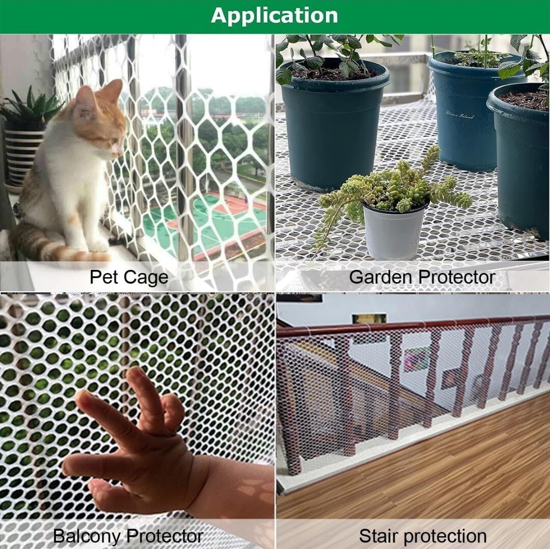 ABS Plastic Chicken Wire Mesh- 15.7” X 10ft Lightweight Long Life Non-Toxic