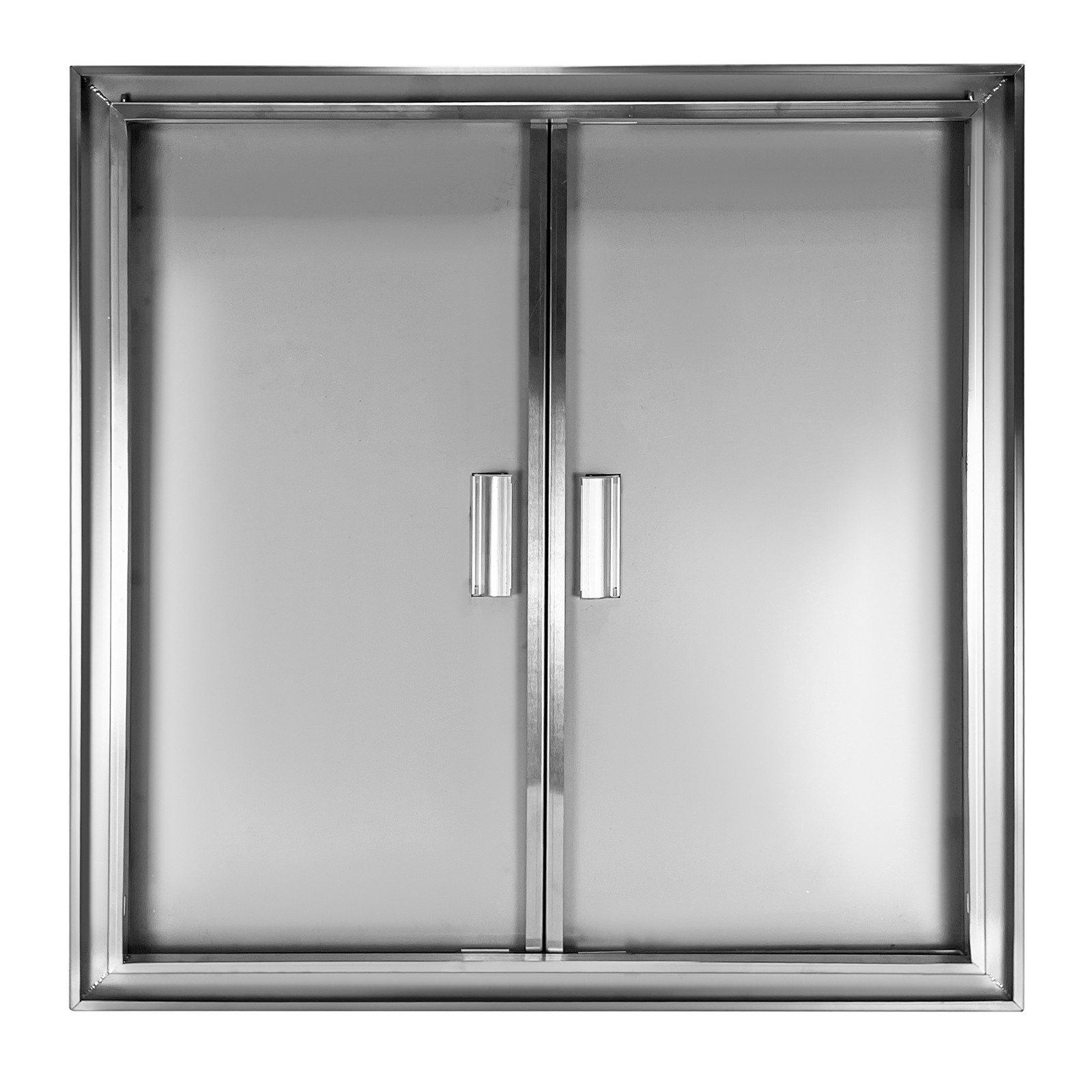 Stainless Steel BBQ Access Door 31W x 31H Inch Double Outdoor Kitchen Door