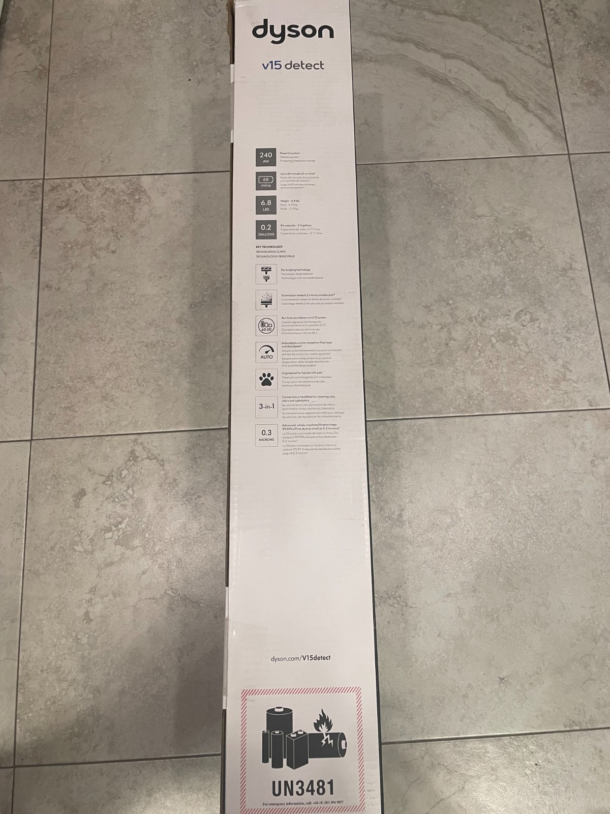 Dyson V15 Detect Total Clean Extra Cordless Deep Clean Stick Vacuum Cleaner NEW