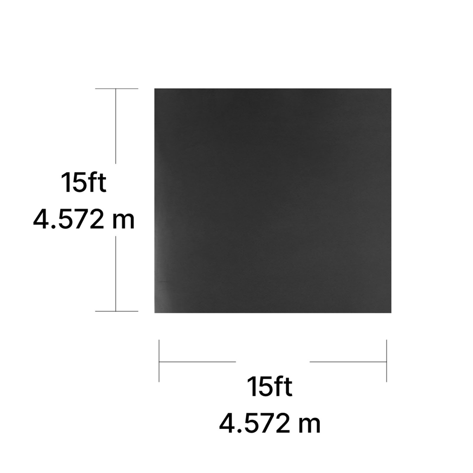 Uimoso 15 x 15 ft EPDM Rubber Roofing Roll, 45 mil for RVs, Roofs, and Ponds