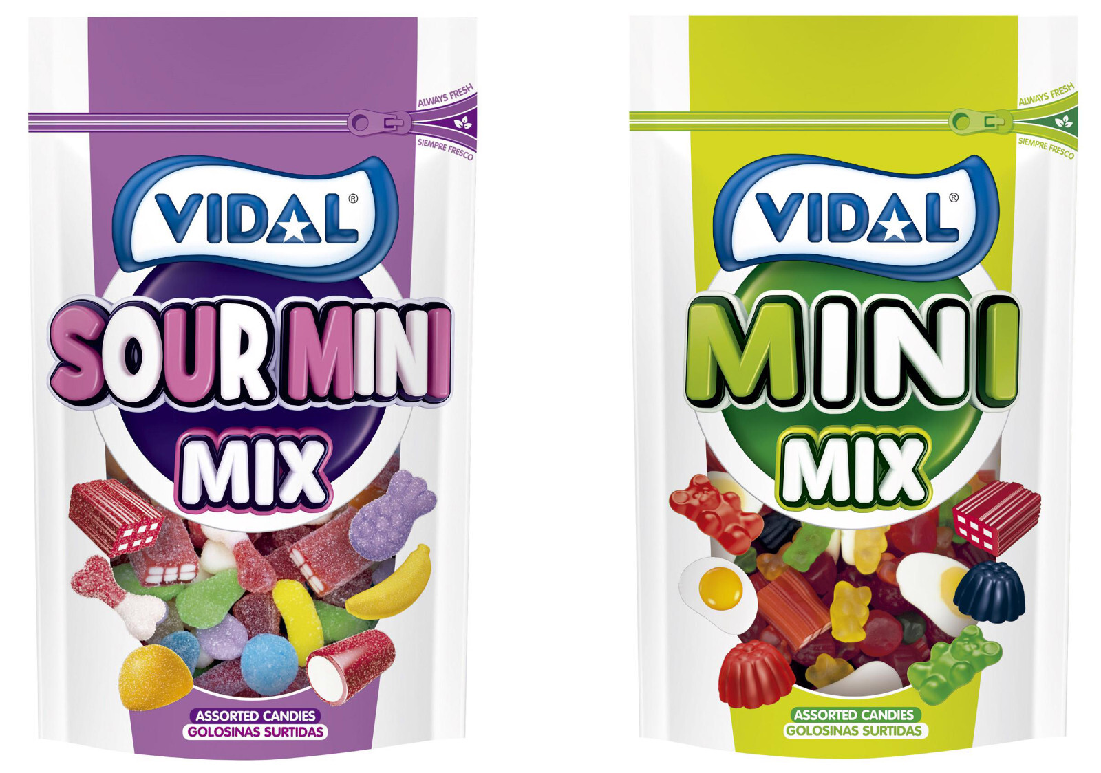 2 x VIDAL CANDY PARTY MIX Gummies Assorted Sweets European Snacks 180g 6.3oz