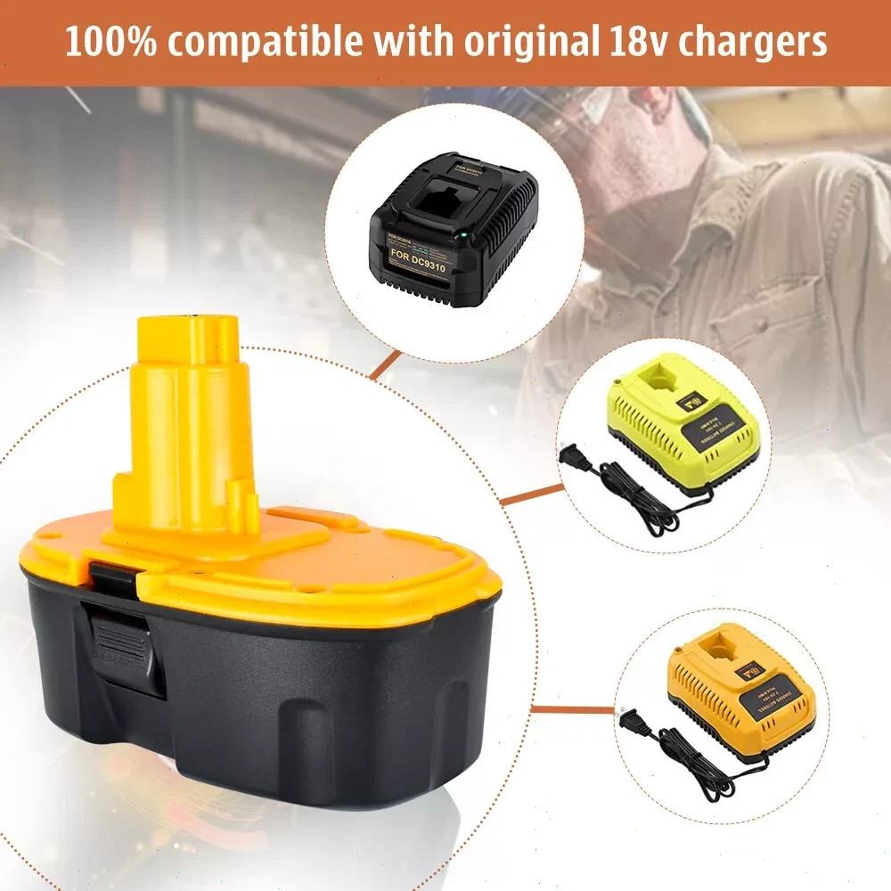 2PACK 18V For Dewalt 18 VOLT XRP Ni-MH 7.0Ah Battery DC9099 DC9096 DC9098 NEW