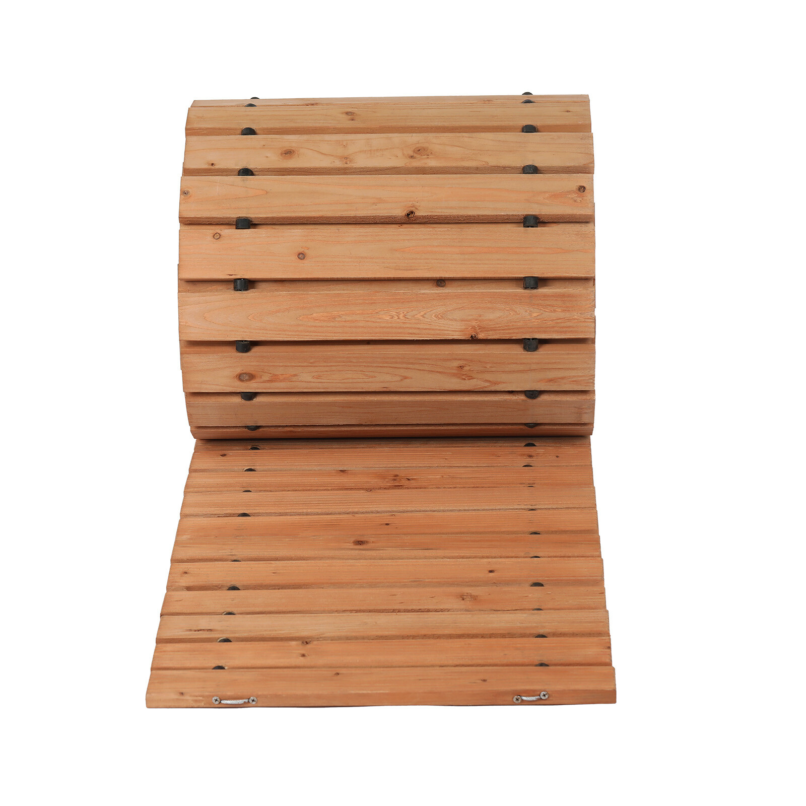 24 ft L x 17 in W Straight Wooden Garden Pathway Roll Out Garden Walkway
