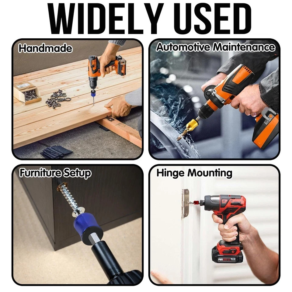 3Pcs Magnetic Screwdriver Head Ring Set for Drills Power Bits – DIY Repair Tool