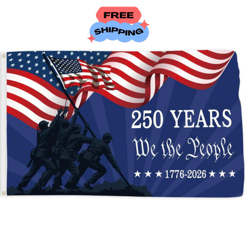 250 Anniversary Flag 3X5 Ft 250 Years Semiquincentennial We the People 1776-2026