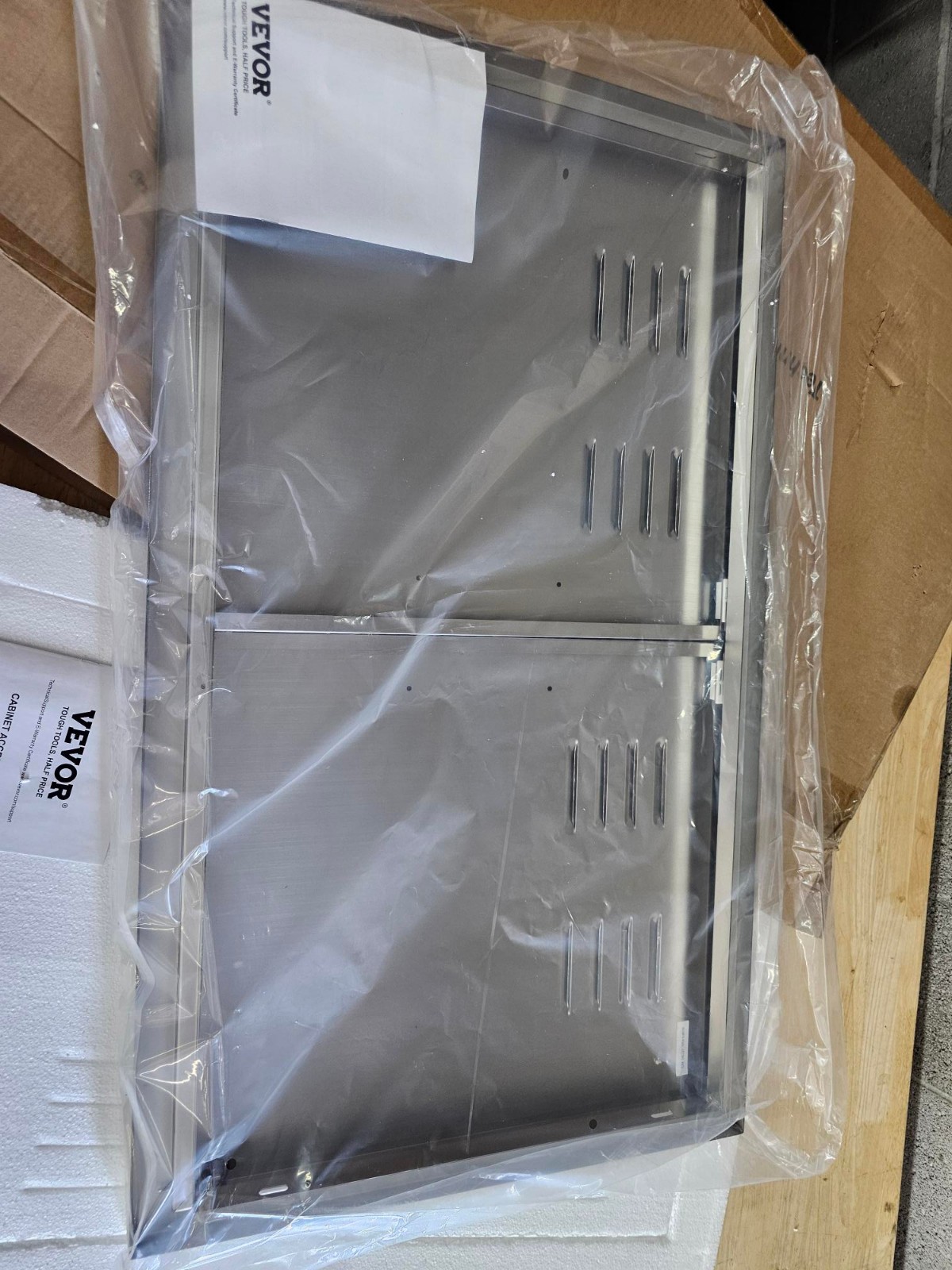 *NO HANDL* Outdoor Flush Mount Kitchen Doors 36 x 21″ Stainless Steel BBQ