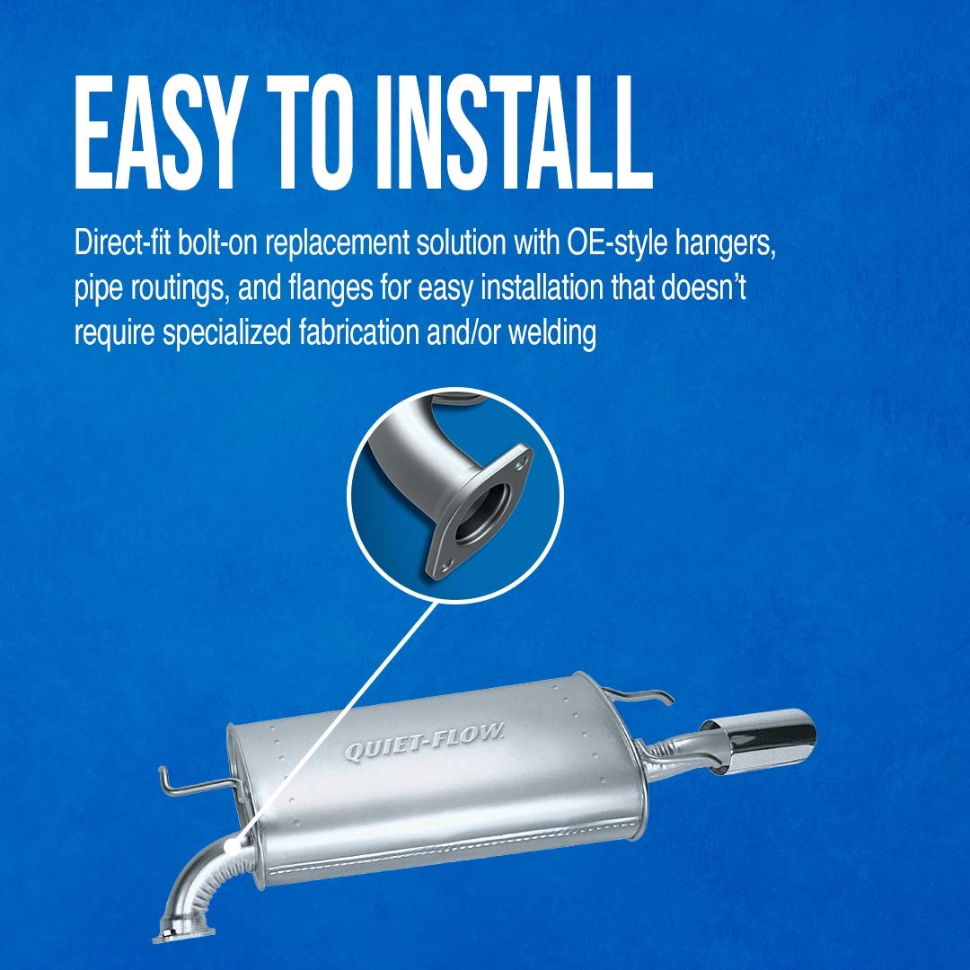 Walker Quiet-Flow SS 21336 Direct Fit Exhaust Muffler 2.5″ Inlet (ID) 2.5″