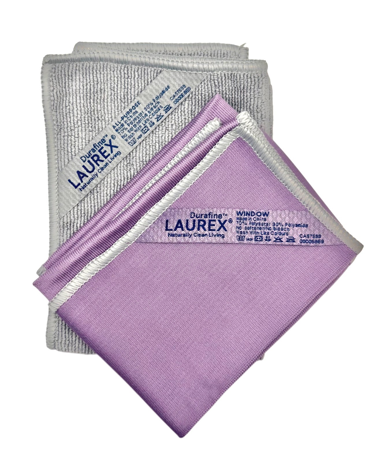 Microfiber Cleaning Cloths Set of 2 – Window, All Purpose – Scratch Free LAUREX