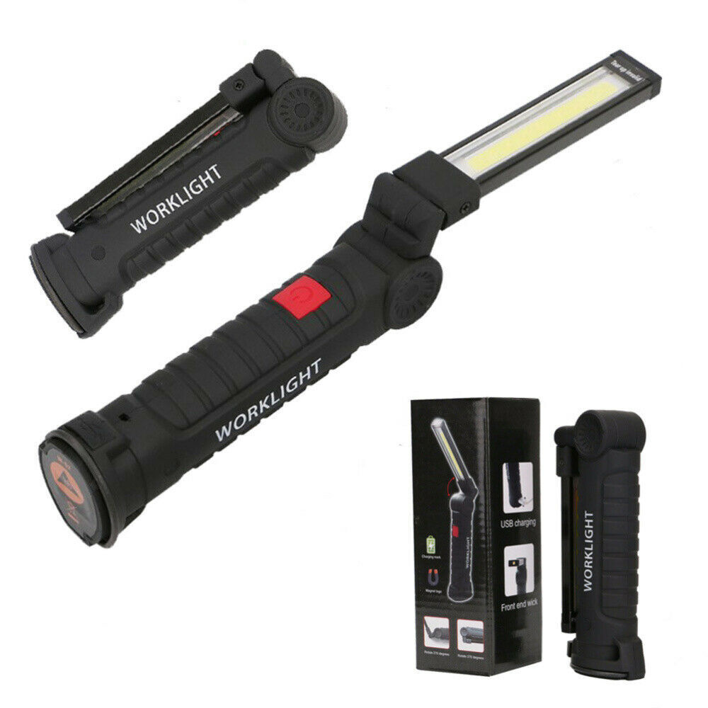Super Bright 1200000lm Rechargeable LED Work Light Folding Torch Lamp Flashlight