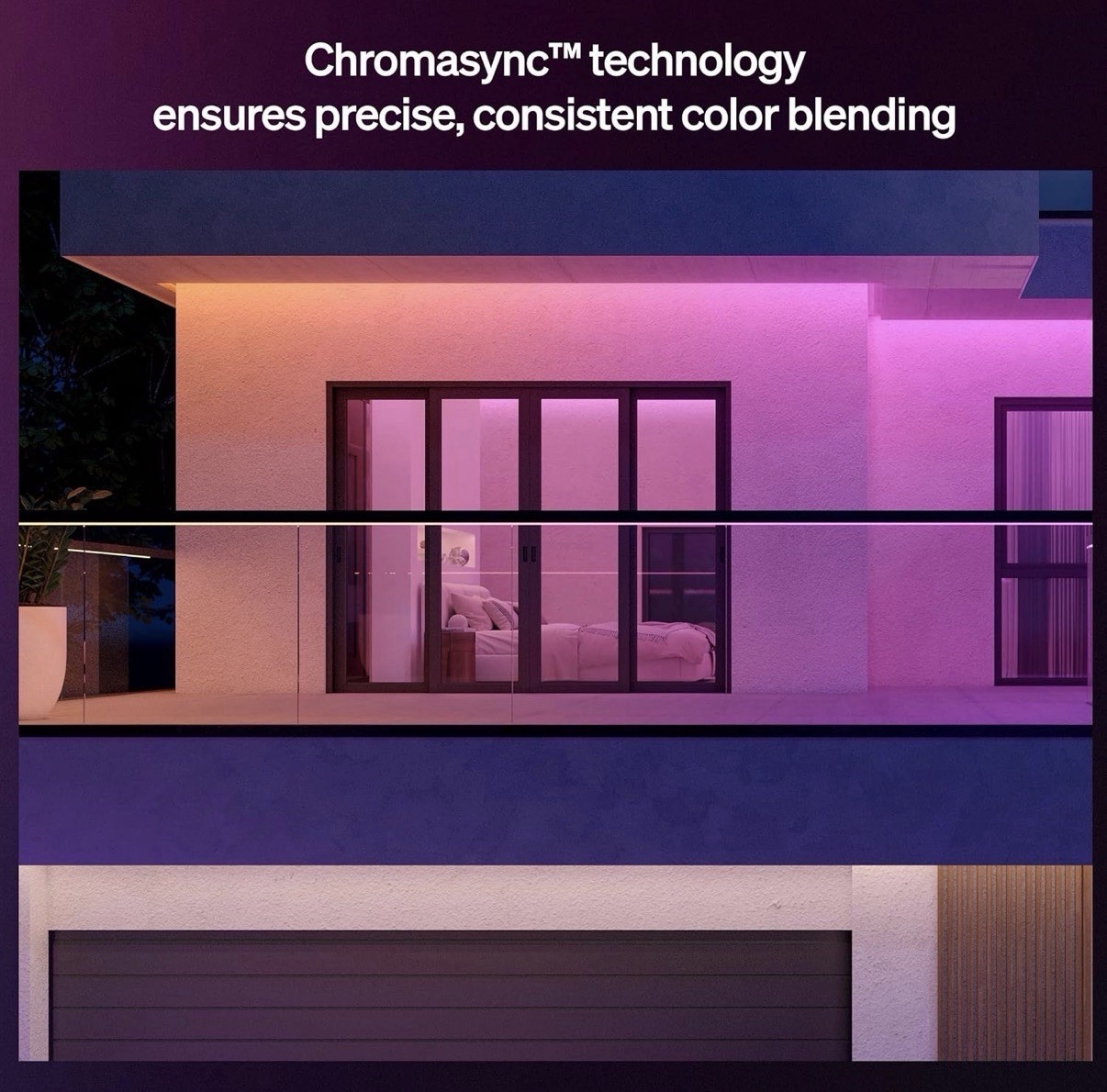 Philips Hue 16 ft Outdoor Gradient LED Lightstrip, App Control, Weatherproof