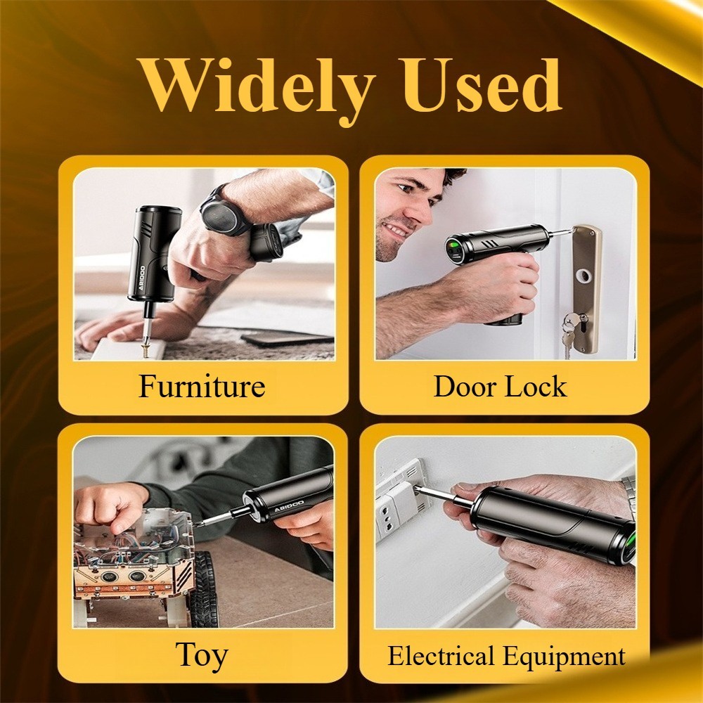 Mini Power Cordless Electric Screwdriver Kit Rechargeable Screwdriver Bit Set