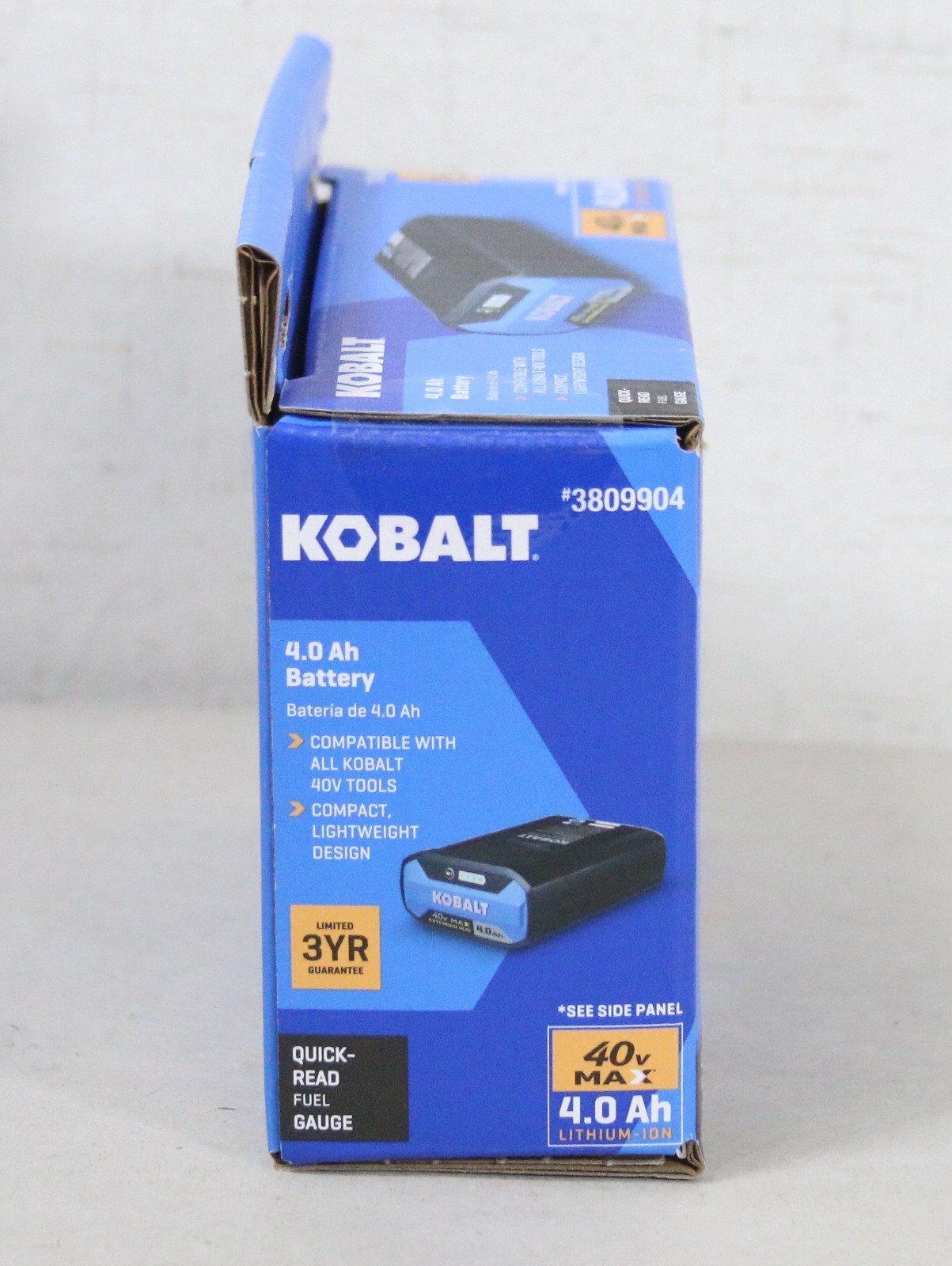BRAND NEW Kobalt 40V Max 4.0Ah Lithium-Ion Battery Model 3809904 Black