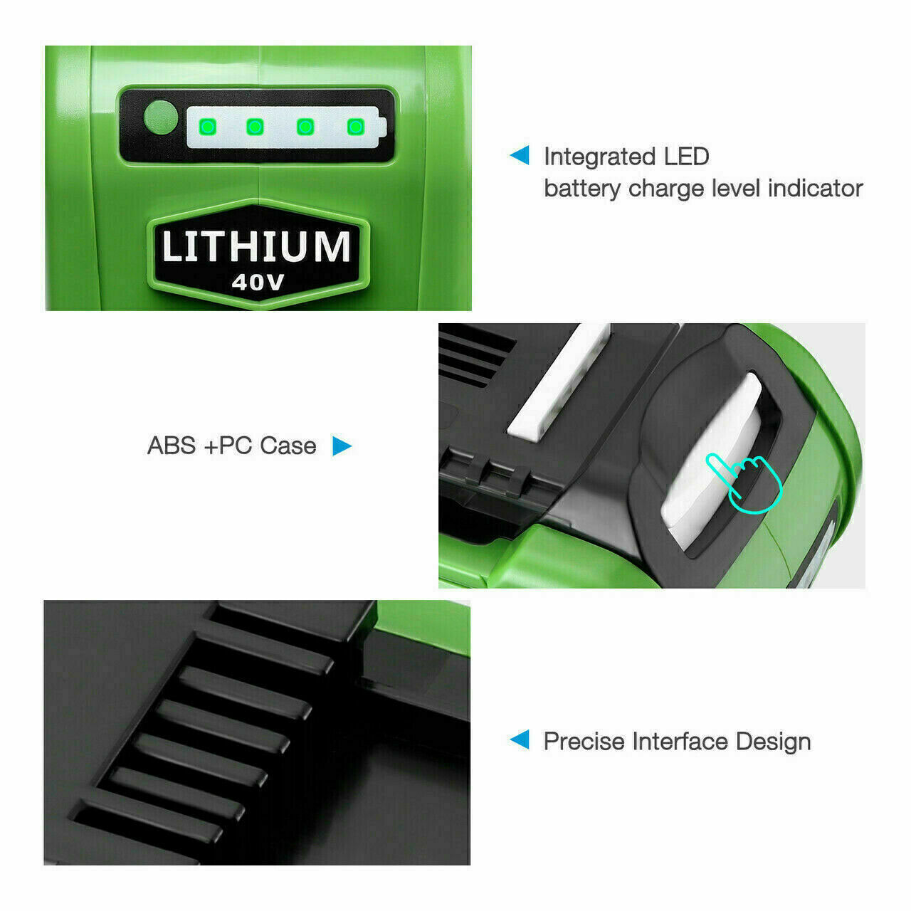 40V 6Ah For Greenworks G-MAX Lithium Battery 29472 29462 29252 20202 or Charger