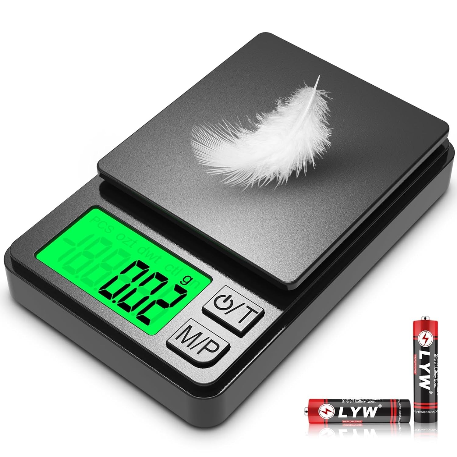 1000g x 0.01g Digital Pocket Scale LCD Jewelry Gold Coin Gram Weight Scale