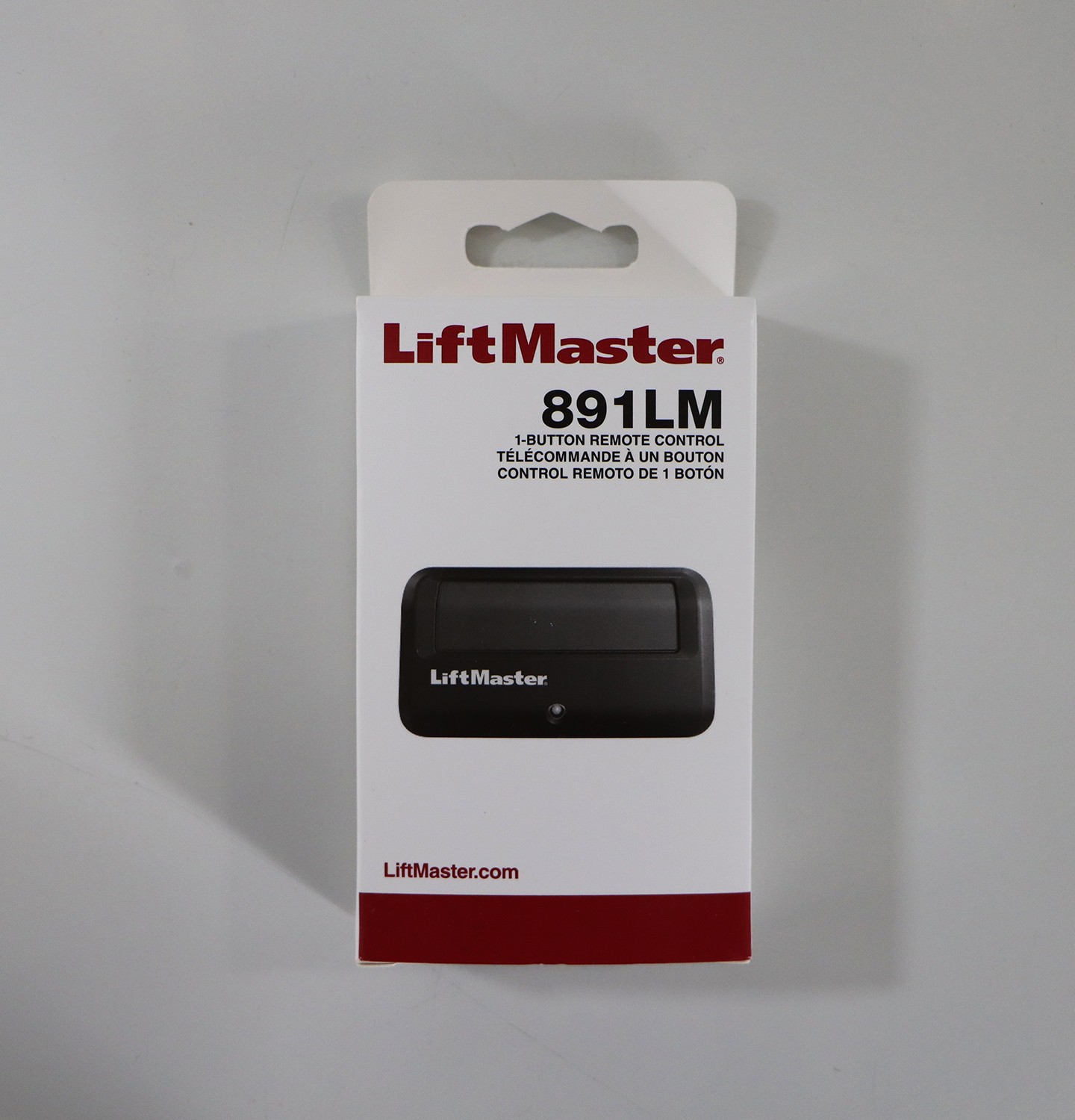 LiftMaster 891LM Security 2.0 1-Button Gate Operator Remote Control w/Visor Clip